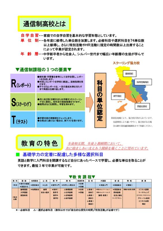 学校案内パンフレット