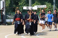 部活動行進の様子