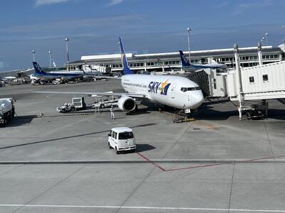 乗ってきた飛行機