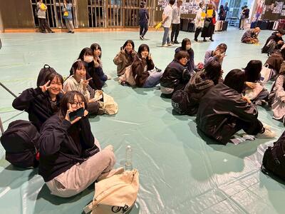 民泊が楽しみな生徒たち