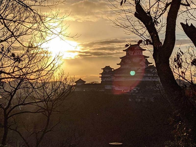 姫路城の黄昏