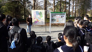 つくば実験植物園にて