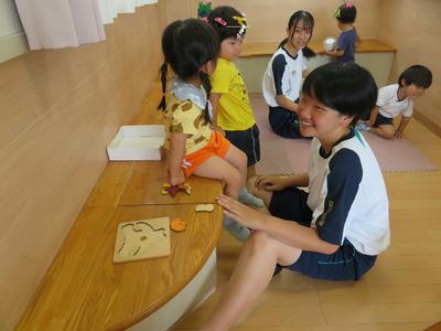 姫路商業,しげる幼稚園,ふれあい育児体験