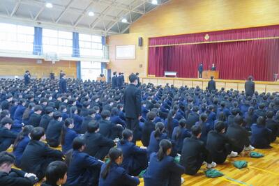 姫路商業,部活動,表彰伝達,終業式,全国選抜