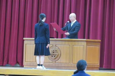 姫路商業,部活動,表彰伝達,終業式,全国選抜