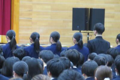 姫路商業,卒業式