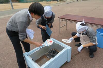 姫路商業,炊き出し,防災,地域交流