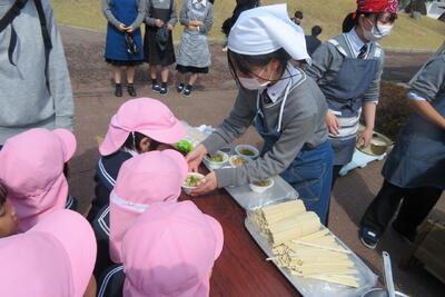 姫路商業,炊き出し,防災,地域交流
