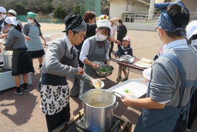 姫路商業,炊き出し,防災,地域交流