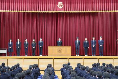 姫路商業,始業式,着任式,表彰伝達式