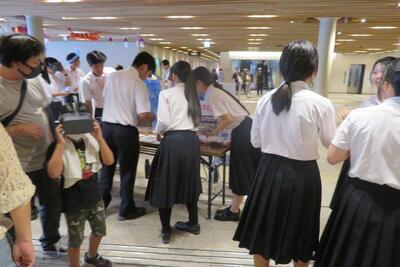 姫路商業,販売実習,姫路駅,探究