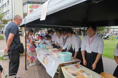姫路商業,販売実習,姫路駅,探究