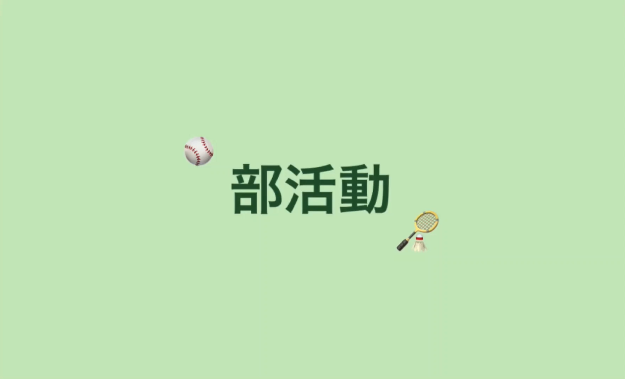 部活動紹介（生徒作成）