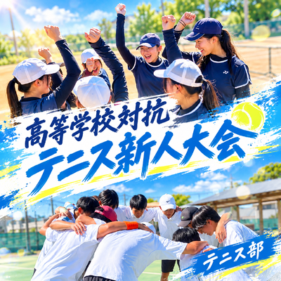 【テニス部】高等学校対抗テニス新人大会に出場しました