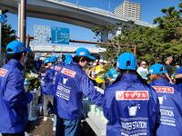 給水ボランティアの様子