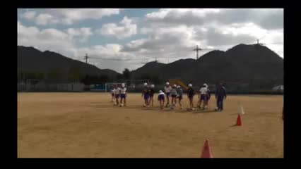 サッカードリブル（原小学校）