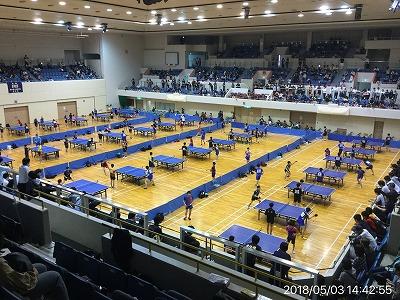 神戸市立中央体育館内全景